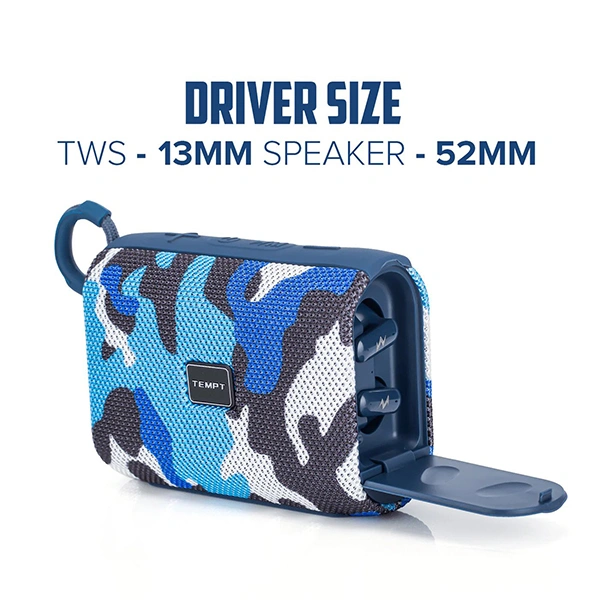 Tempt Juggler Portable Bluetooth Speaker - Army Green - Army Green