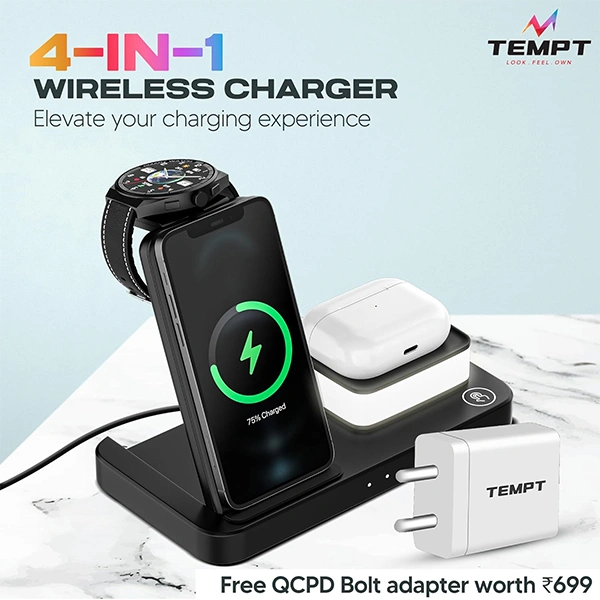 Tempt Lumina Wireless Charger - Army Blue, Army Green