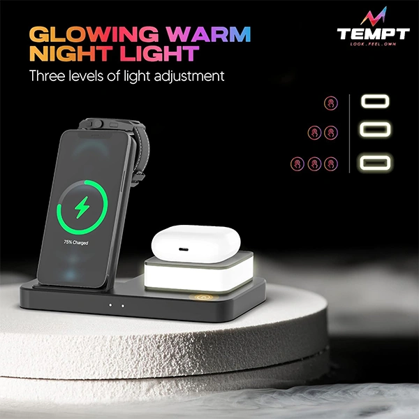 Tempt Lumina Wireless Charger - Army Blue, Army Green