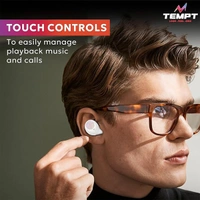 Tempt Shock True Wireless Earbuds - White - White