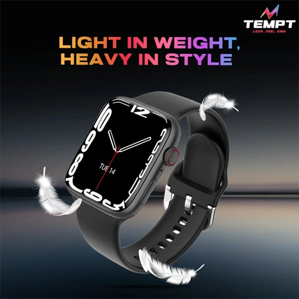 Tempt Streak Smartwatch - Black - Black