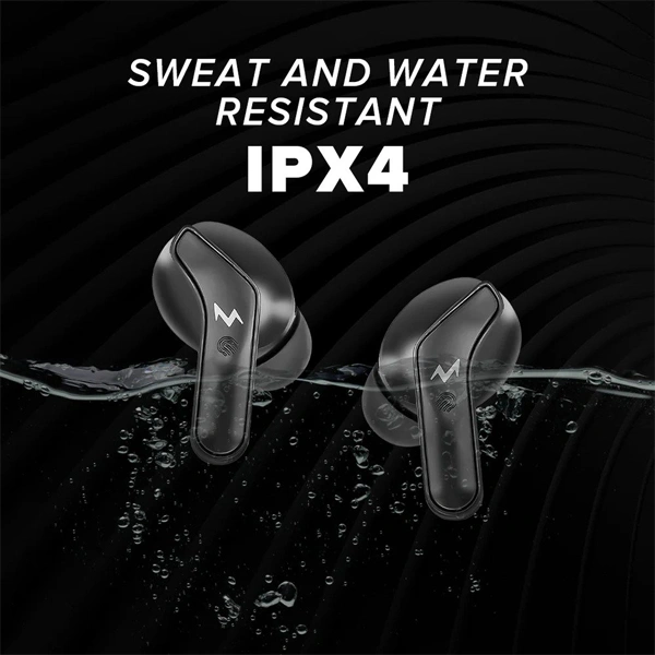 Tempt Thunder True Wireless Earbuds - Black - Black