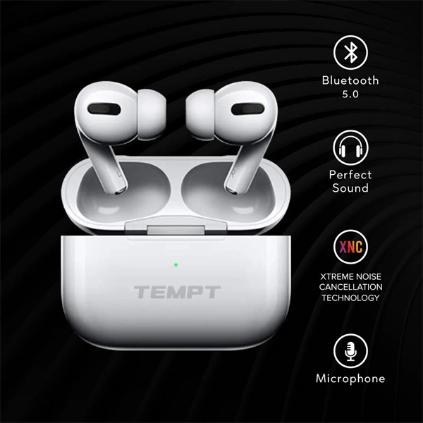 Tempt Wave Lite True Wireless Earbuds - White
