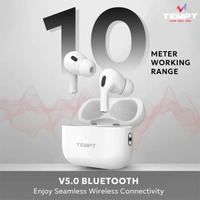 Tempt Wave Pro2 True Wireless Earbuds - White