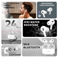 Tempt Wave Pro2 True Wireless Earbuds - White