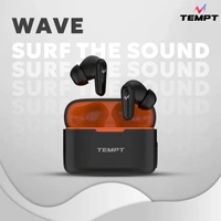Tempt Wave True Wireless Earbuds - Black - Black