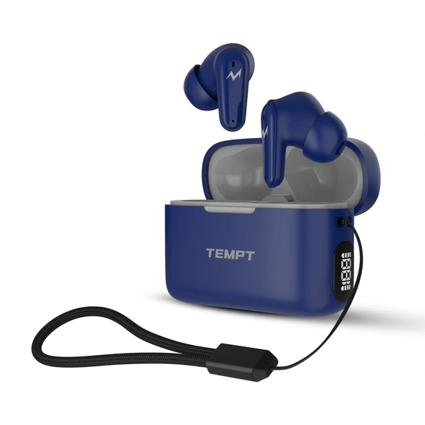 Tempt Wave True Wireless Earbuds - Blue - Blue