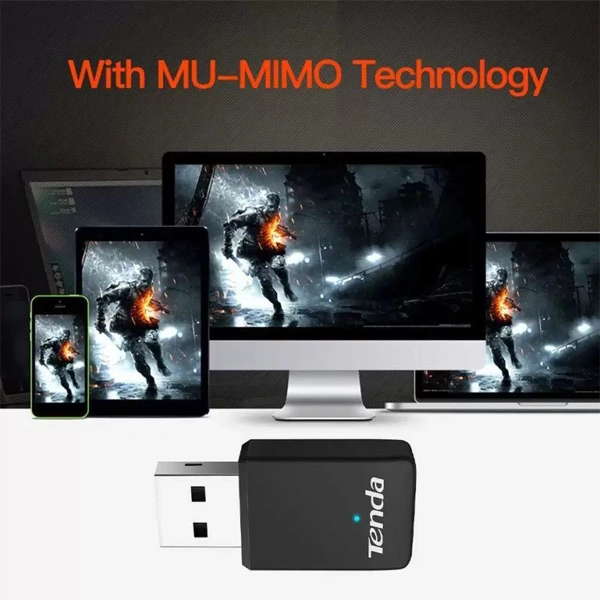 Tenda U9 AC650 Dual Band Wireless USB Adapter For PC