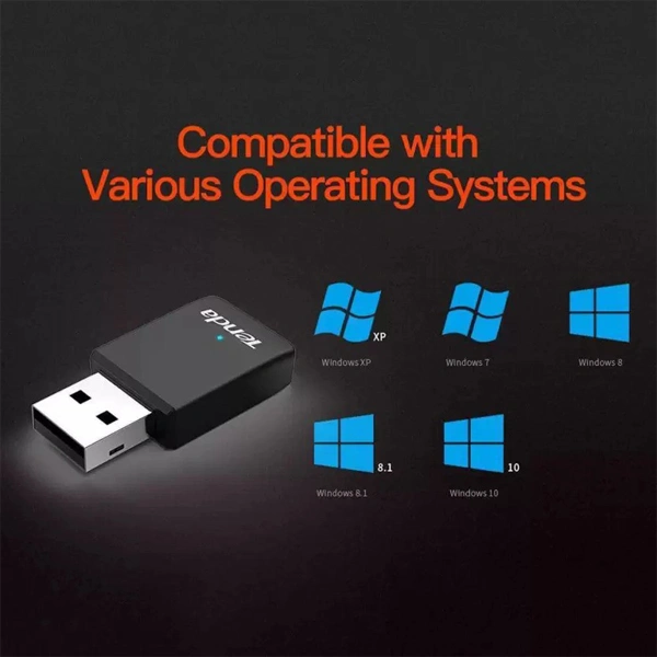 Tenda U9 AC650 Dual Band Wireless USB Adapter For PC