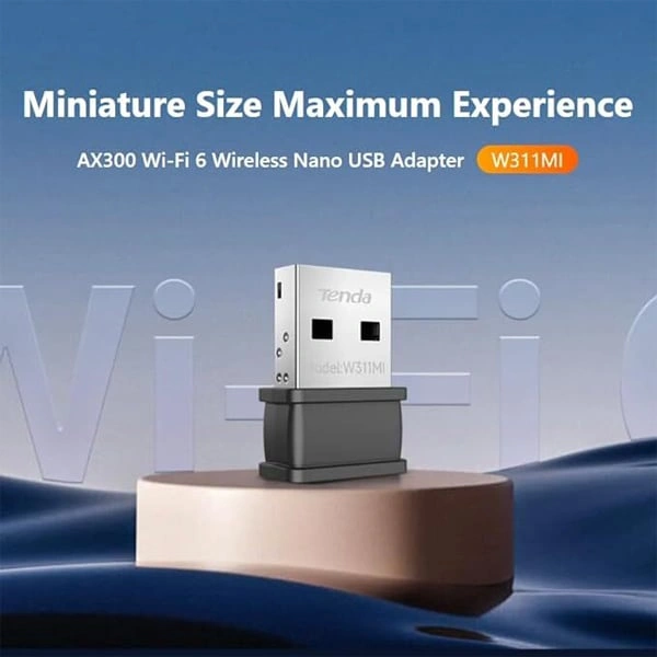 Tenda W311MI-V6 AX300 Wi-Fi 6 Wireless Nano USB Adapter