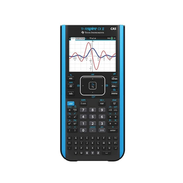 Texas Instruments TI-Nspire CX II CAS Color Graphing Calculator - Blue