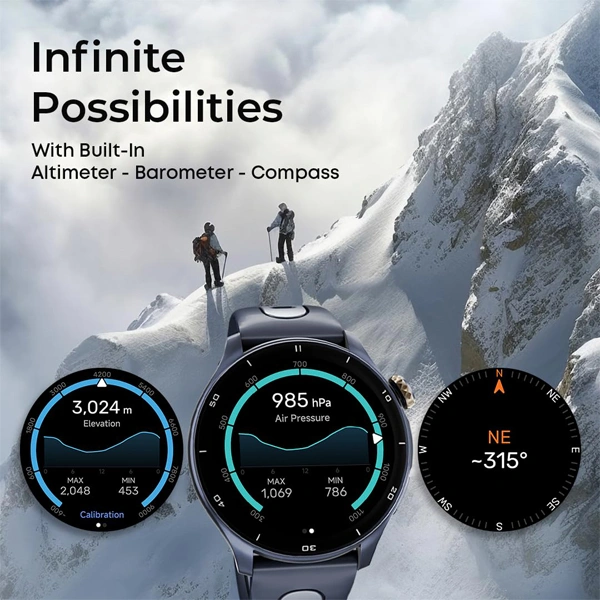 Titan Celestor Smartwatch With 1.43” AMOLED Display - Blue - Blue