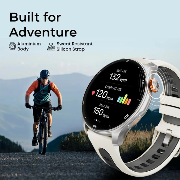 Titan Celestor Smartwatch With 1.43” AMOLED Display - Blue - Blue