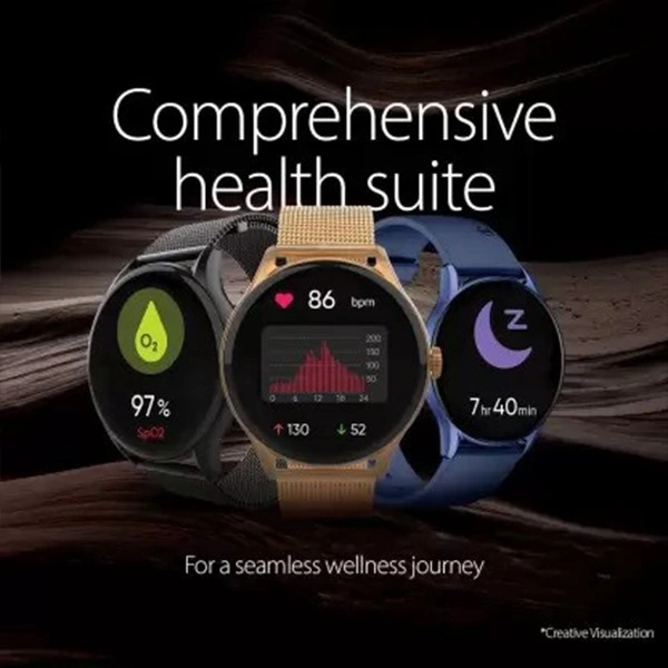Titan Evoke BT Calling Smart Watch with 1.43" AMOLED - Black - Black