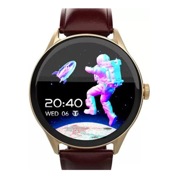 Titan Evoke BT Calling Smart Watch with 1.43" AMOLED - Brown - Brown