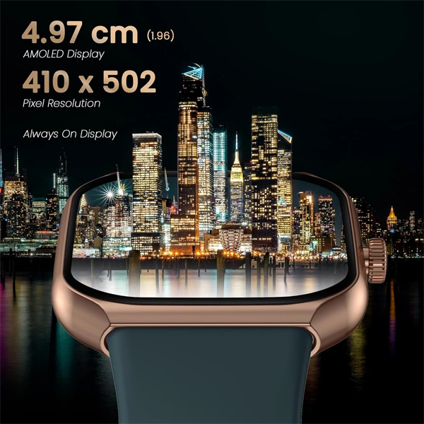 Titan Smart 3 Premium Smart Watch With 1.96" Super AMOLED Display - Teal - Teal