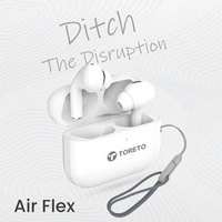 Toreto Air Flex ANC Wireless Earbuds with Wireless Charging