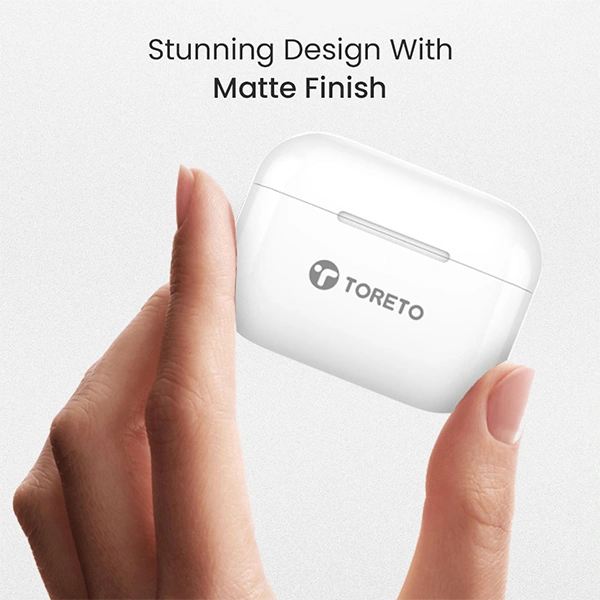 Toreto Air Flex ANC Wireless Earbuds with Wireless Charging