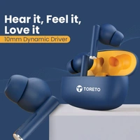 Toreto Air Tune Wireless Earbuds - White - White