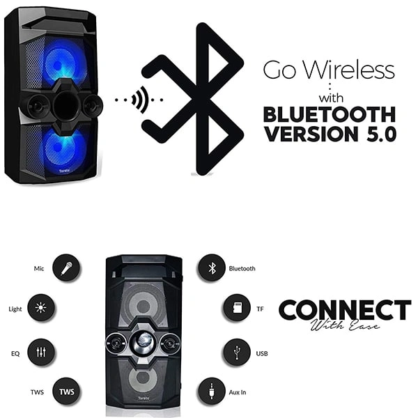 Toreto Drum Beat 50W Bluetooth Tower Speaker