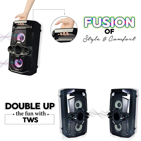 Toreto Drum Beat 50W Bluetooth Tower Speaker