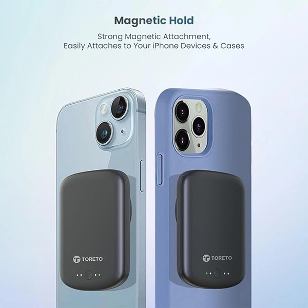 Toreto Eon Mag Wireless 5000 mAh Sleek 18W Power Bank