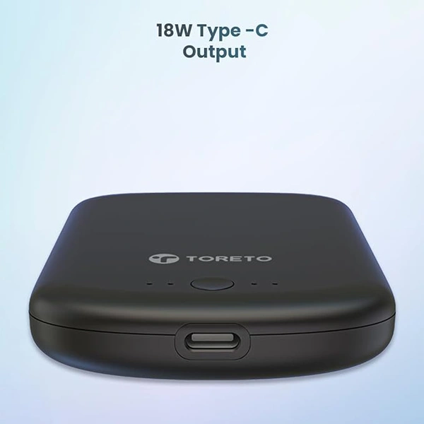 Toreto Eon Mag Wireless 5000 mAh Sleek 18W Power Bank