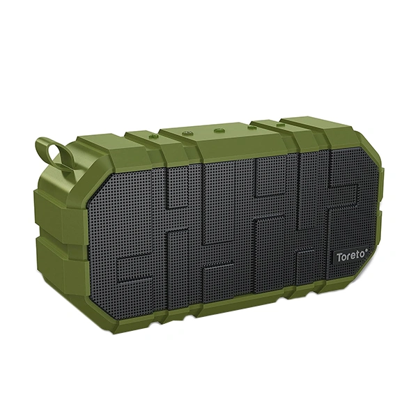 Toreto TOR-325 Boom+ 10W Portable Bluetooth Speaker - Green - Green