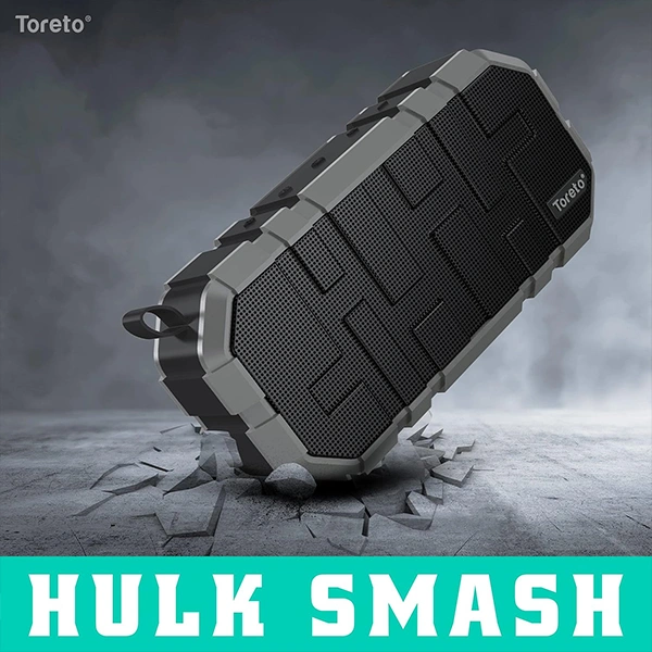 Toreto TOR-325 Boom+ 10W Portable Bluetooth Speaker - Grey - Grey