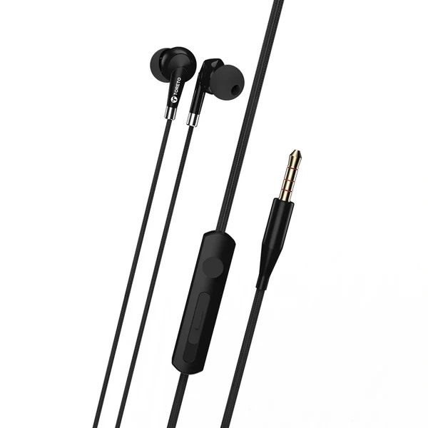 Toreto Tunz Wired Earphones - White - White