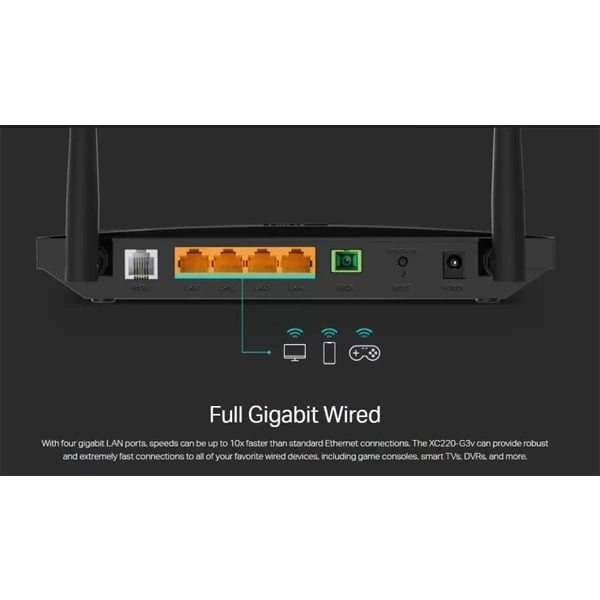 TP-Link XC220-G3V AC1200 Wireless XPON Router
