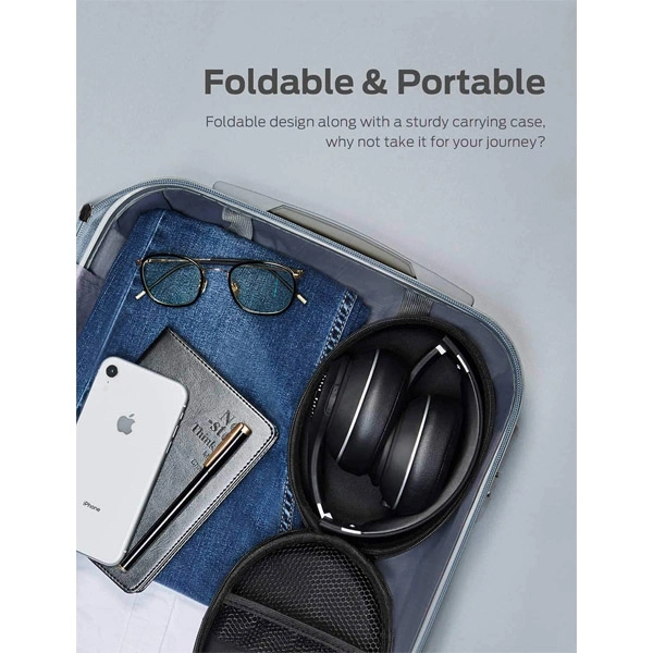 Tribit XFree Tune Over Ear Bluetooth Headphones