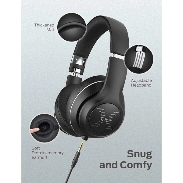 Tribit XFree Tune Over Ear Bluetooth Headphones
