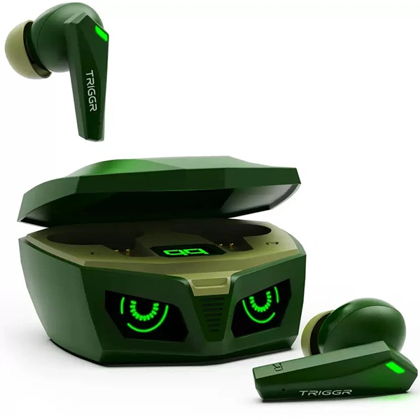 TRIGGR Kraken X1 Plus Earbuds with Dual Pairing - Jungle Green - Jungle Green