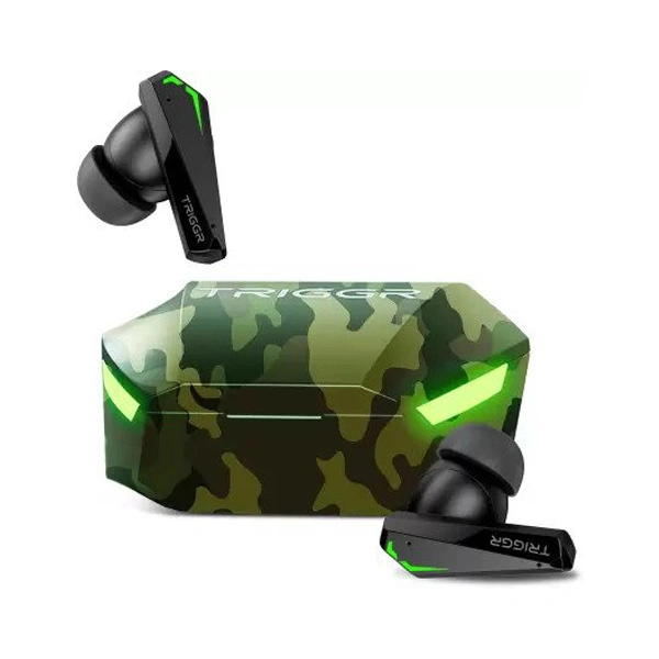 TRIGGR Kraken X2 True Wireless Earbuds - Green Camouflage - Green Camouflage