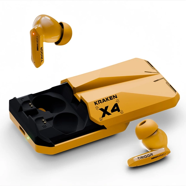TRIGGR Kraken X4 Earbuds with 13mm Drivers - Punk Yellow - Punk Yellow