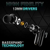 TRIGGR Ultrabuds N1 True Wireless Earbuds - Black - Black