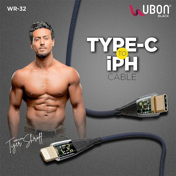 Ubon 35W WR-32 Type-C To iPhone Cable