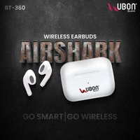 Ubon Air Shark BT-360 Truly Wireless Earbuds - Black, White