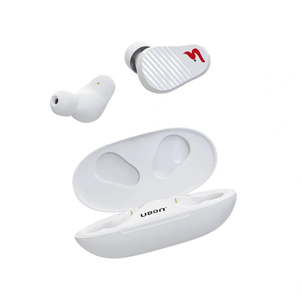 Ubon Air Tiger BT-10 Wireless Earbuds - White - White
