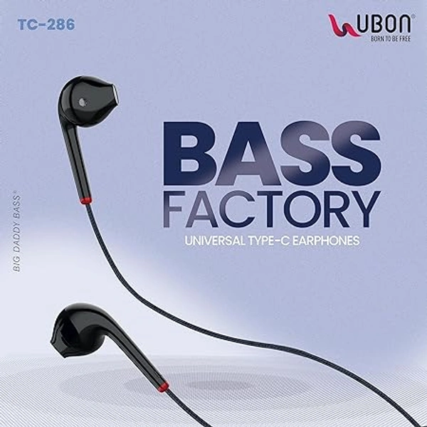 Ubon Bass Factory TC-286 Type-C Earphones