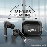 Ubon BT-160 True Wireless Earbuds - Black - Black