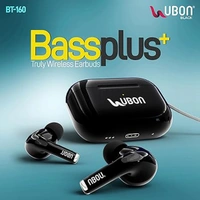 Ubon BT-160 True Wireless Earbuds - Black - Black