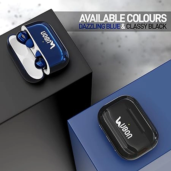 Ubon BT-160 True Wireless Earbuds - Black - Black