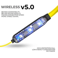 Ubon BT-5200 Bluetooth Headset with Mic (Black & Yellow, In the Ear) - Yellow, New
