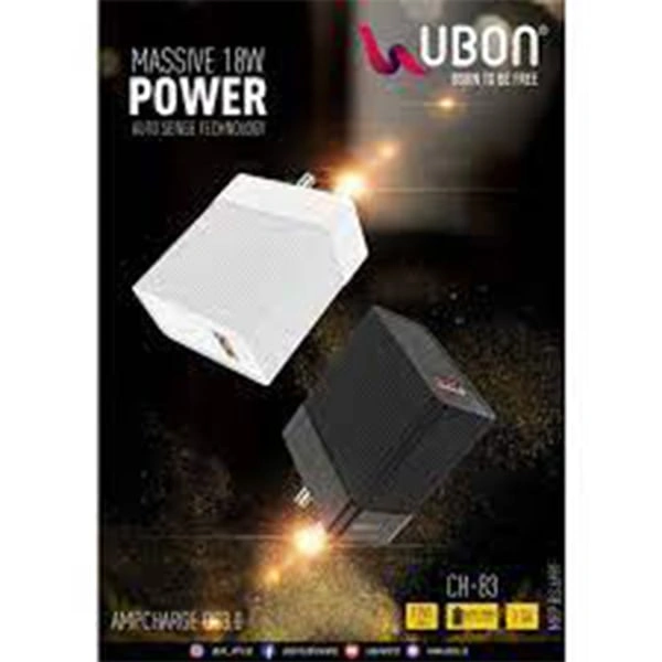 Ubon CH-83 Massive 18W Power Charger - Black