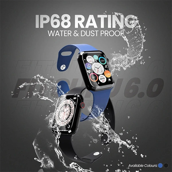 Ubon UBON Fitguru 6.0 SW-81 Smart Watch - Black - Black