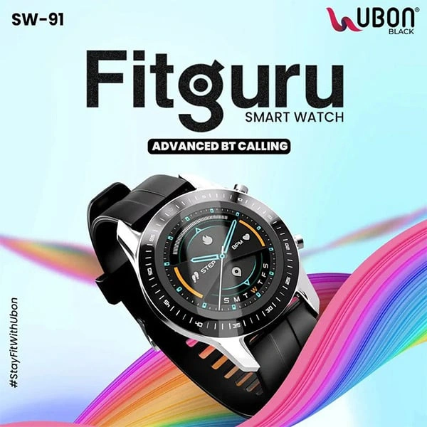 Ubon Fitguru SW-91 Smart Watch - CHROME - CHROME
