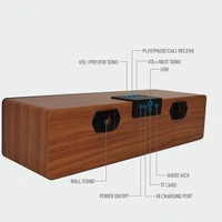 Ubon GBT-280 Wooden Wireless Speaker