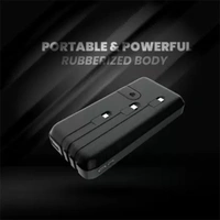 Ubon PB-X34 20000 mAh Power Bank with Inbuilt Four Cables